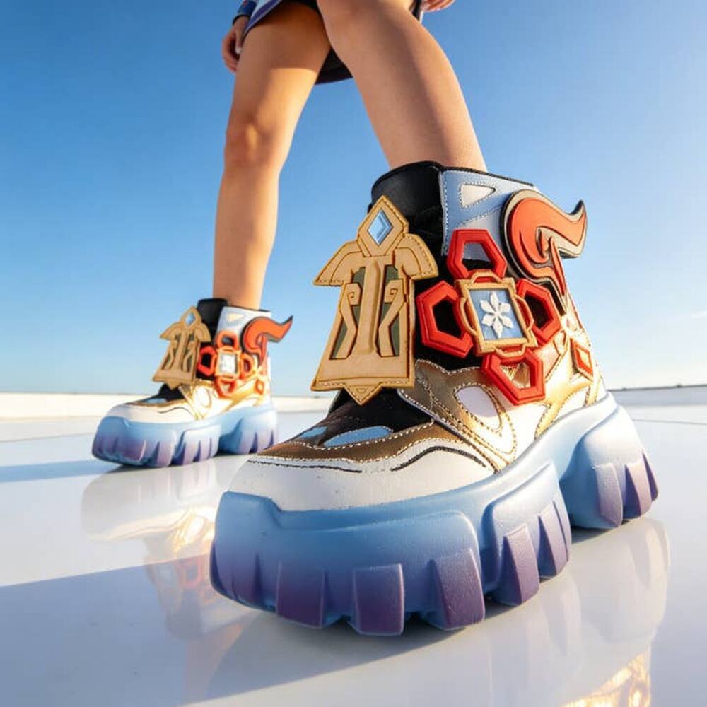 Anthony Wang Anime Video Game Genshin Impact Ganyu Cosplay Sneaker Shoes 8